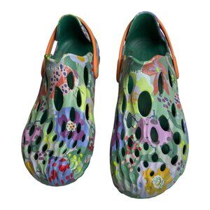 Merrell hydro moc botanist water shoe, cut-out design, multi color, heel strap10